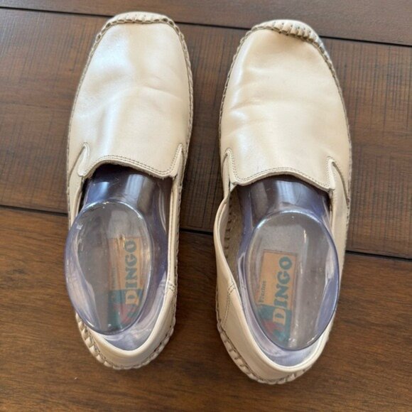 Dingo by Fluchos Men’s Slip-On Leather Loafers EUR 42 US 9 Beige Stitched Moc main image 7